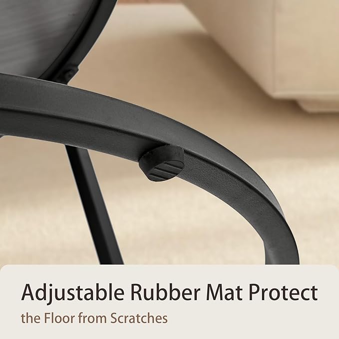 Nesting Tables Set of 2, Round Coffee Table, Small Nesting Coffee Table with Adjustable Non-Slip Fee, Wood Grain Top Nesting Tables for Living Room, Bedroom (Wood Grain Grey)