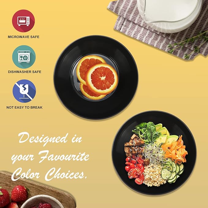 Wheat Straw Bowl Sets,6 PCS Unbreakable Big Cereal Bowl 50 OZ,Microwave and Dishwasher Safe Bowls,Large Salad Bowls for Camping,Picnic,Apartment,Dorm,RV (Classic Series)