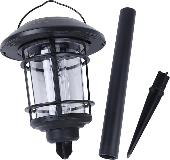 Dynaming 6 Pack Dual Use Solar Path Lights Outdoor, Hanging Lantern Solar Garden Lights with Edison Bulb, Landscape Lighting, Waterproof & Auto On/Off for Patio Pathway Walkway Driveway, Warm White