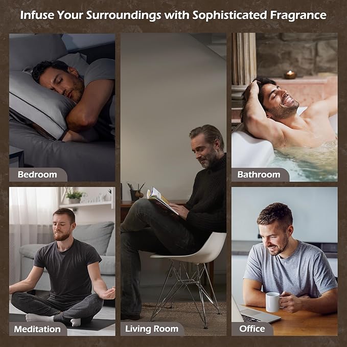 Vanilla Tobacco Candle for Men | Masculine Scented Soy Candles - Home Fragrance, Aromatherapy Gifts for Men - 7oz Black Jar, Long-Lasting Luxury Decor