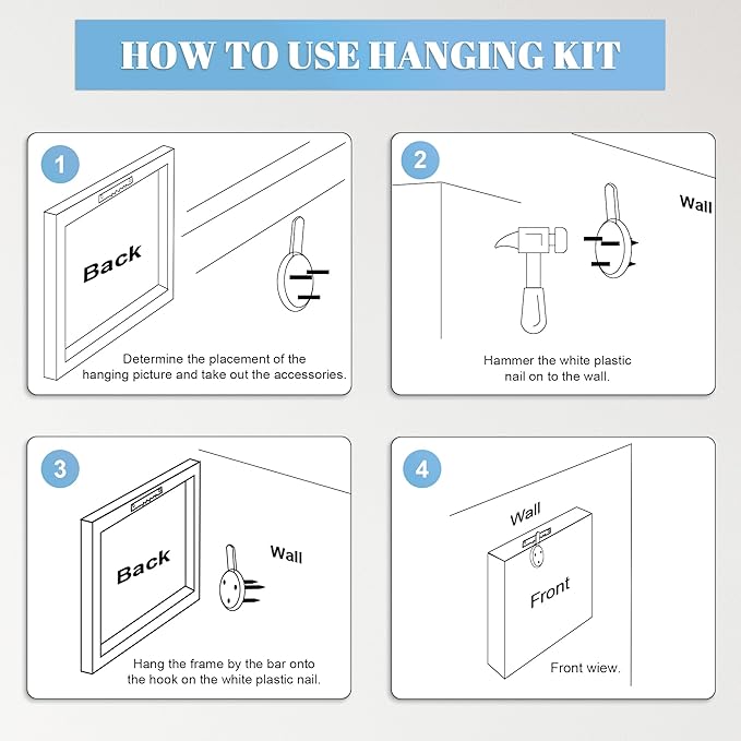 Framed Christmas Pictures Wall Decor,Vintage Pine Tree Prints,Winter Christmas Canvas Wall Art Decoration for Bedroom Bathroom Living Room Rustic Xmas Holiday Gifts (Christmas Tree 1, 12'' X 16'')