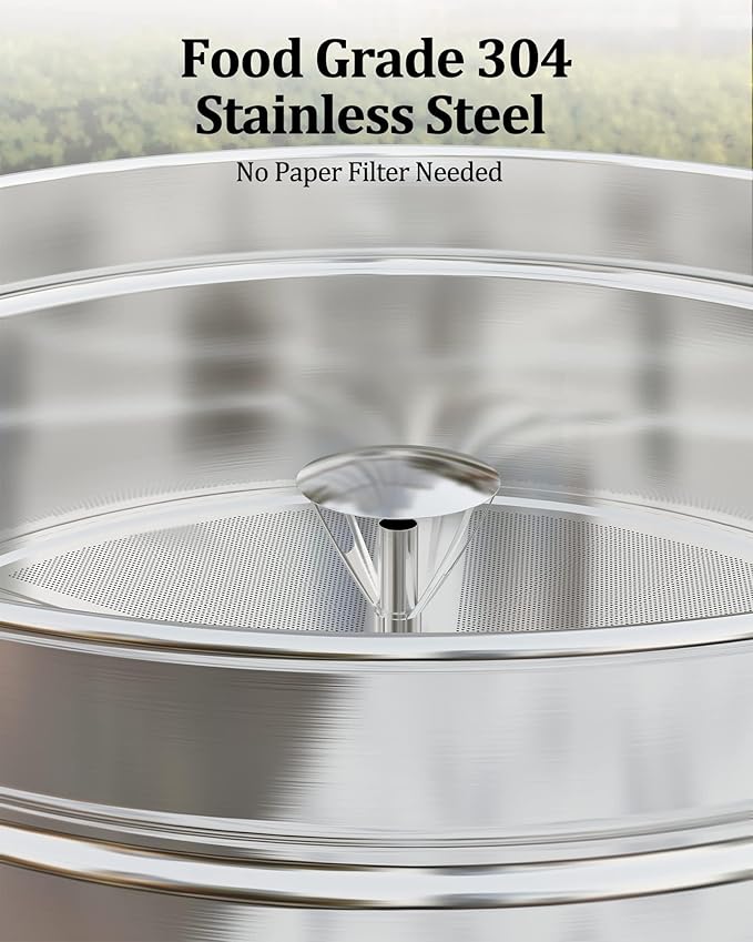 100 Cups Coffee Urn - 14l(3.8 Gallon) Large Coffee Maker,Commercial Coffee Maker - Stainless Steel, Double-Wall Insulated, Quick Brewing - Ideal for Large Events