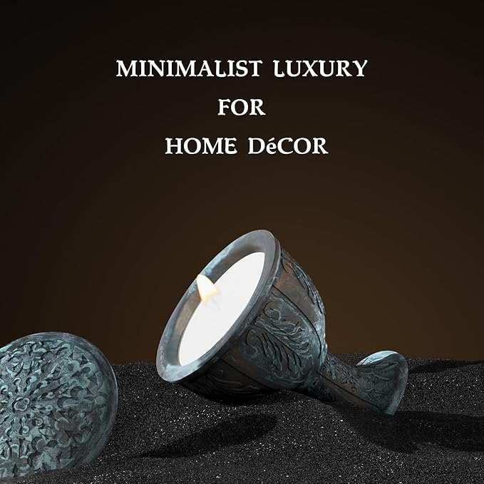 Oud Wood Scented Candles Set for Home, Natural Soy Wax Candle Gift, Non-Toxic Candle Scents, Luxury Candles Aromatherapy for Stress Relief, Highly Scented, Gifts for Women and Men