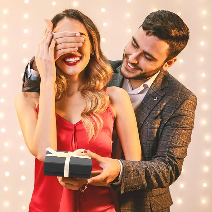 Small Jewelry Box, 40 Pack 3.5x3.5x1 Inch Jewelry Gift Boxes, Velvet Sponge Cardboard jewelry Boxes for Ring Earrings Necklaces (Black)