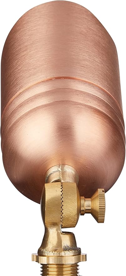 VOLT Fat Boy 12V Solid Copper Outdoor Spotlight for Low Voltage Landscape Lighting of Yard, Lawn, Garden, Patio, Trees & House