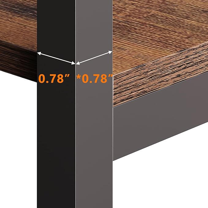 Corner Bookshelves and Bookcases Industrial Corner Etagere Bookcase L Shaped Shelf 5-Tiers with Metal Frame for Living Room Home Office