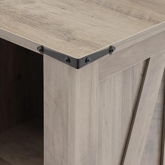 8 Cube Storage Organizer, 2 Tier Bookshelf for Living Room, Farmhouse Bookcase with Led, Kids Toy Storage Cabinet, Wall Cubby Shelves for Home Decor, Wood Display Cabinet for Bedroom, Grey