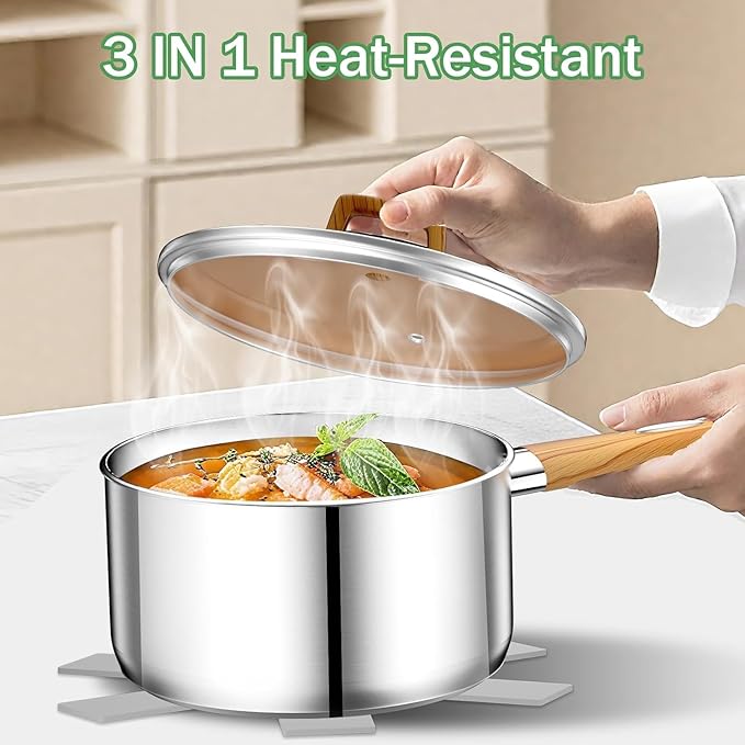 Stainless Steel Cookware Set 13-Piece, Pots and Pans Set, Induction Cookware, Kitchen Cooking Set, Oven Safe