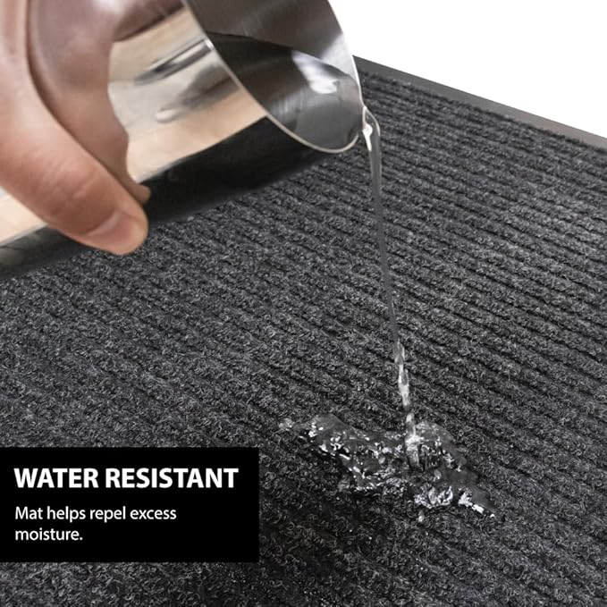 Traffic Guard Door Mat, 3´x 5´ (36” x 60”), Heavy Duty Waterproof Doormat, Stain and Fade Resistant Welcome Mats, Durable Rubber Backing, Low Profile Entryway Rug, Shoe and Boot Scraper.