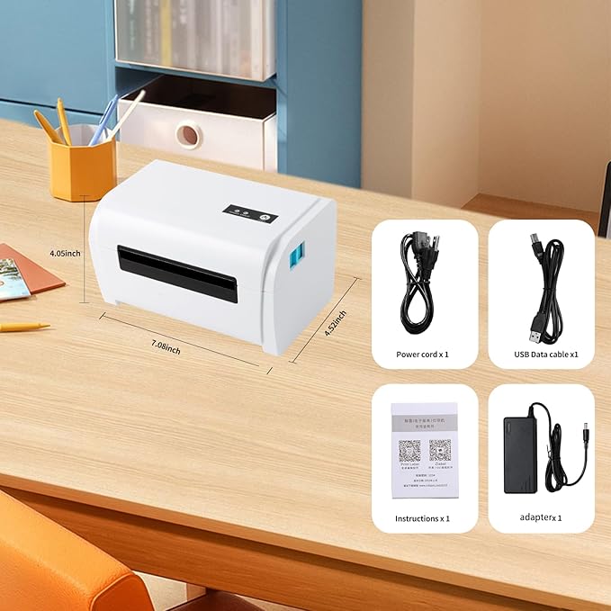 NUCOUN Bluetooth Shipping Label Printer, Thermal Printers 4x6 for Small Business, Label Maker for Ebay, Amazon, Shopify, Etsy, USPS,UPS