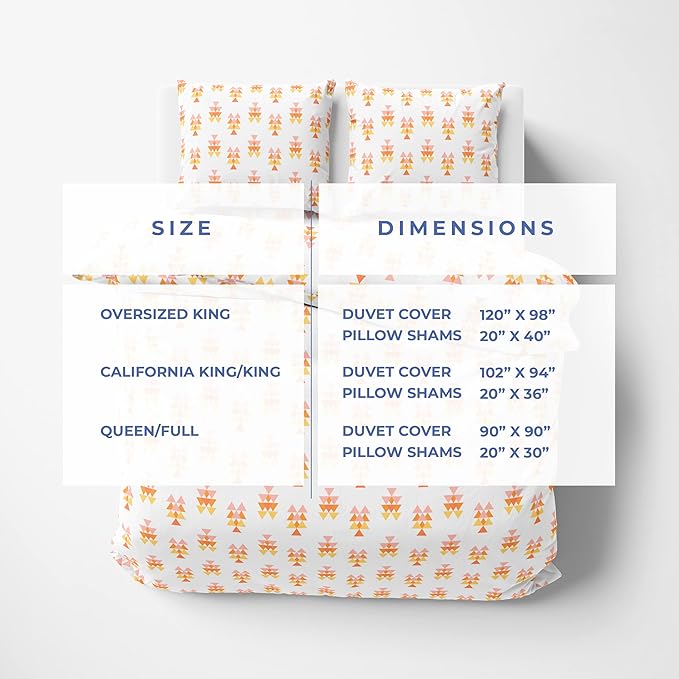 Kotton Culture Oversized King Size Duvet Cover Set 100% Egyptian Cotton - 600 Thread Count Breathable Durable Comforter Cover Zipper Closure & Corner Ties (Pastel Dreams,Oversized King 120"X98")