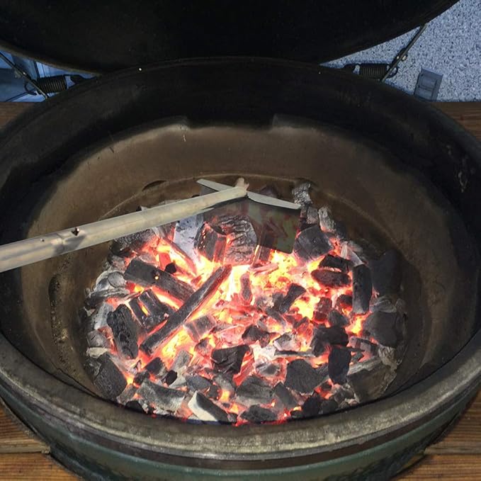 Charcoal Grill Rake Grill Ash Tool Accessories,Charcoal Kettle Grill Pizza Oven Ash Rake Stainless Steel-32 inch