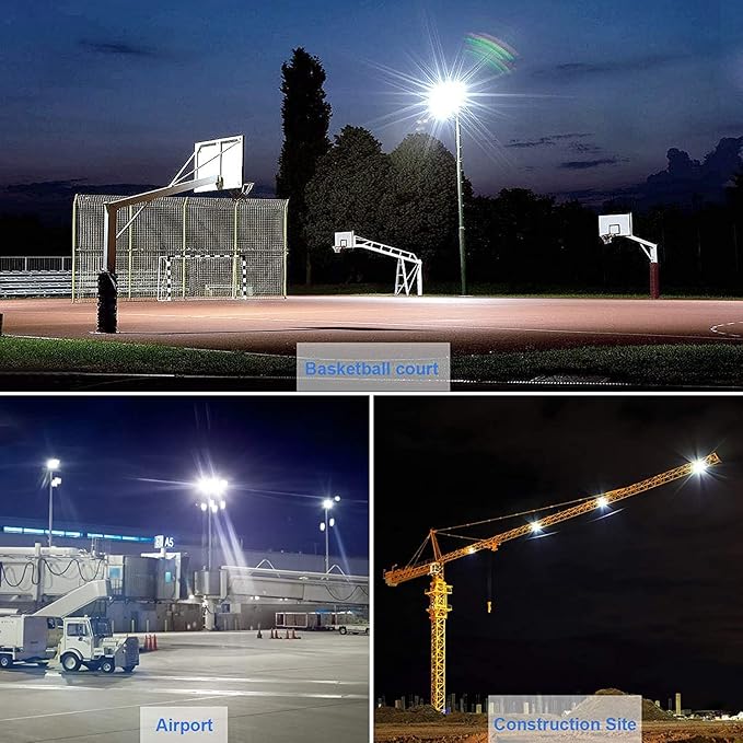 500W 2pack LED Flood Light Outdoor,(2750W Equivalent)Super Bright 58,500LM Daylight 5000K IP66 Waterproof Security LED Arena Lights,Commercial Lighting Floodlight for Backyard|Court|Stadium|Fields