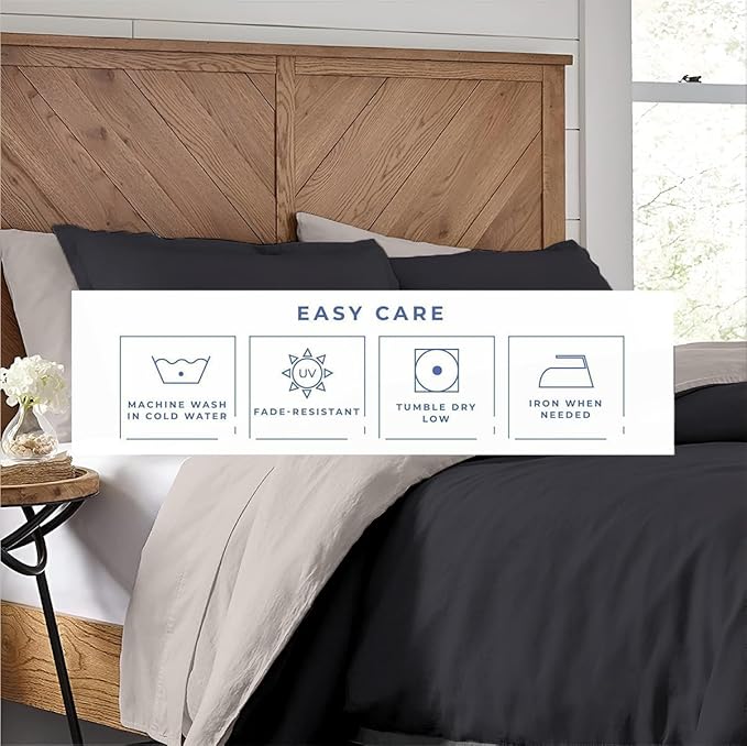 Kotton Culture 120"x98" 3 Pc Oversized King Duvet Cover Set 100% Egyptian Cotton - 600 TC Comforter Cover, Zipper Closure & Corner Ties - Fits Large King Inserts (Oversized King,Blended Grey)