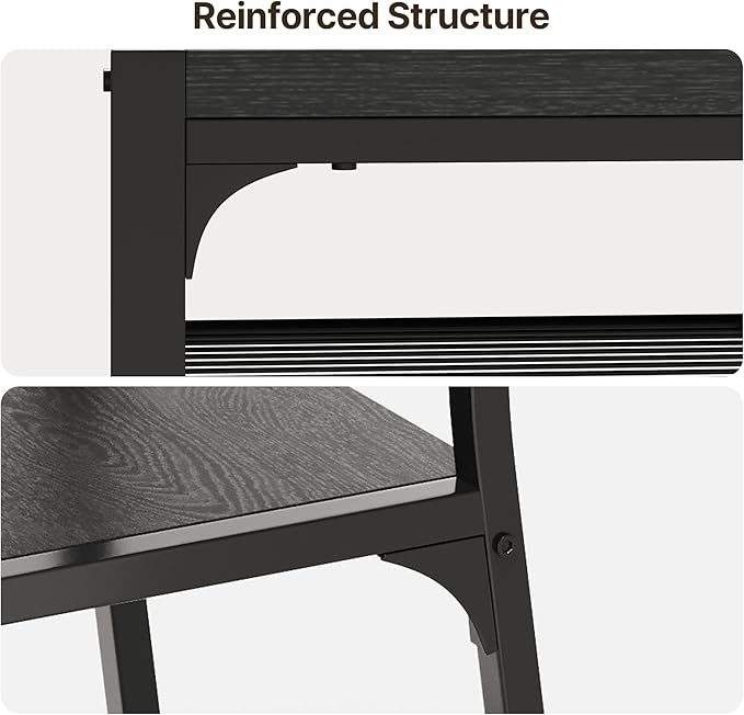 Gizoon Dining Table Set for 6 with Chairs, 7-Piece Kitchen Table Set for Small Space, Apartment, Kitchen, Dining Room, Space-Saving
