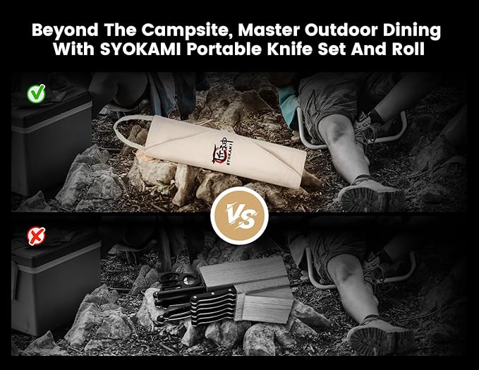 Chef Knife Set, 14pcs Japanese Kitchen Knife Set with Roll Bag, Pakkawood Handle, High Carbon Stainless Steel Professional Kitchen Knives for Camp Travel Outdoor Gift