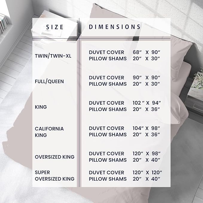 Kotton Culture 120"x98" 3 Pc Oversized King Duvet Cover Set 100% Egyptian Cotton - 600 TC Comforter Cover, Zipper Closure & Corner Ties - Fits Large King Inserts (Oversized King,Light Grey)