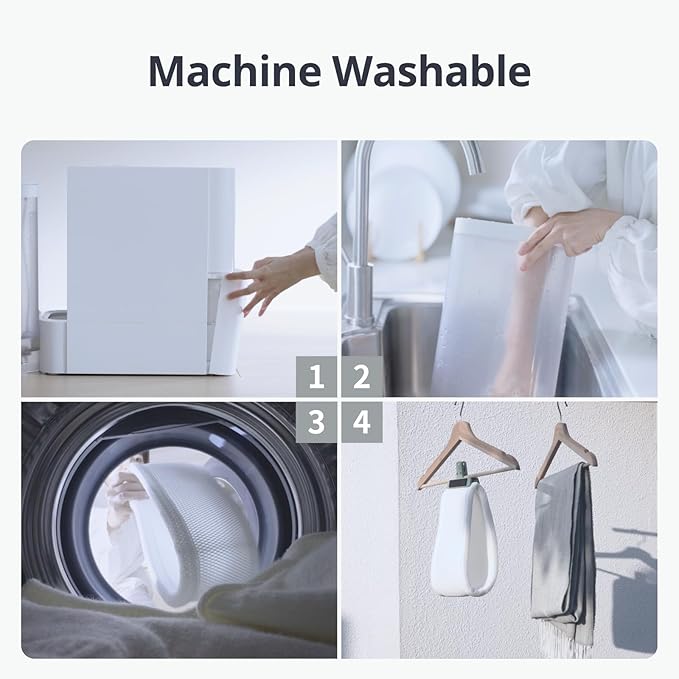 SwitchBot Smart Evaporative Humidifier for Bedroom 4.5L(1.2G), 750ml/h Rapid, Top Fill, Automatic Air Drying Filter, Ag+ Technology, Voice Control, App Alert (Hub 2 Required)