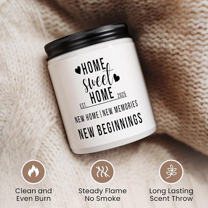 Housewarming Gifts New Home, Best Housewarming Gifts 2025, New Home Gift Ideas, House Warming for Women, Friends & Family, HomeSweetHome Scented Candle