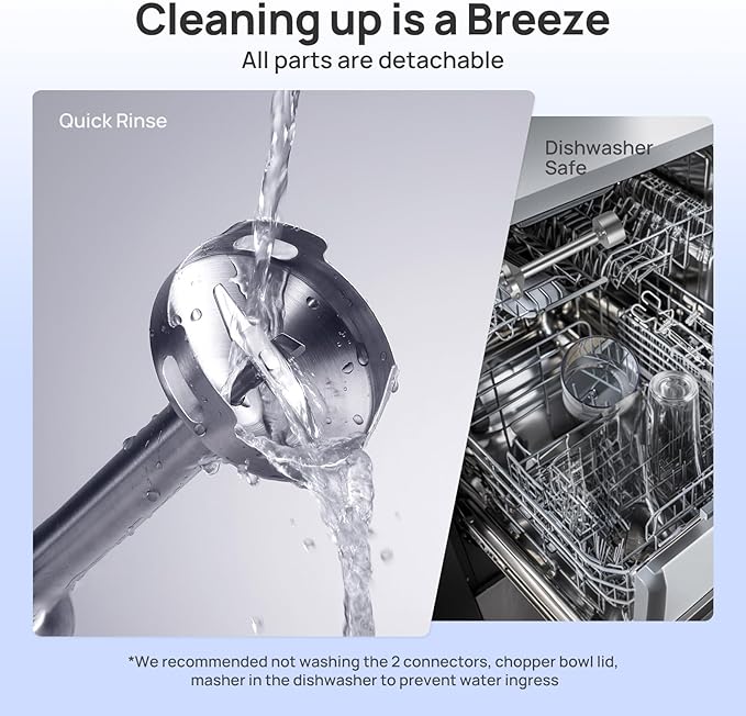 Consciot 10-in-1 Immersion Blender Handheld Max 1100W with Entire Stainless Steel Blender Shaft, Trigger Speed Control, 800ml Beaker, 600ml Chopper, Beaters, Frothers, Hooks, Masher, Whisk & 600ml Cup