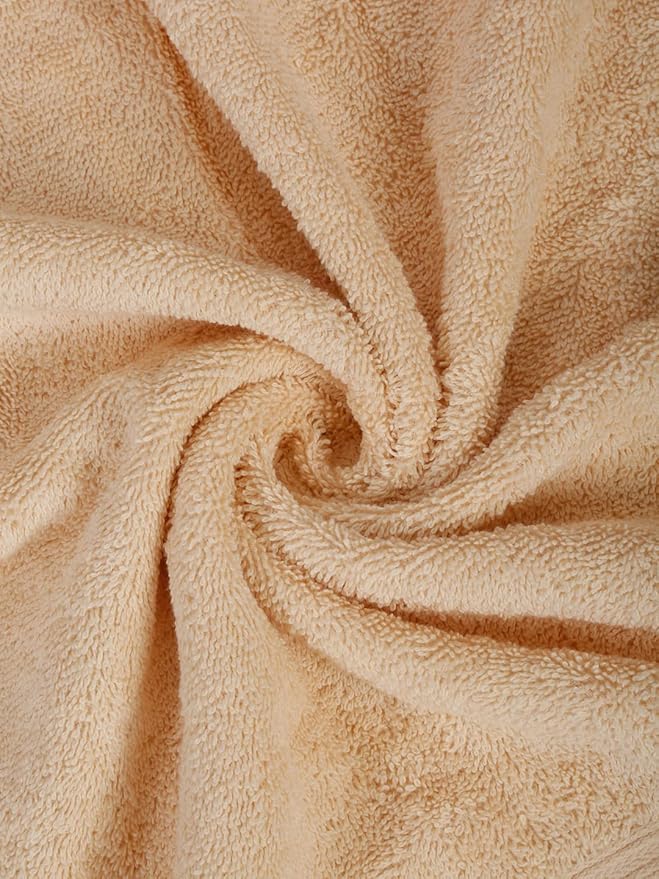 Casa Lino Face Towels & Body Wash Cloths for Showering - 100% Cotton Wash Cloths for Bathroom - Highly Absorbent & Quick Drying Washcloth Set - Cotton Washcloths 24 Pack (12" x 12") - (Linen Brown)