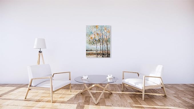 NdcSkyArt Tree Paintings - Abstract Forest Canvas Wall Art for Modern Living Room, Bedroom, and Bathroom Décor
