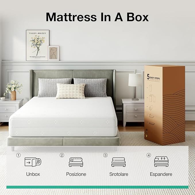 Novilla King Size Mattress, 10 Inch King Mattress, Comfort Foam Mattresses with Air Cutting Design & Breathable Cover for Cooling Night Sleep & Pressure Relief, CertiPUR-US Certified