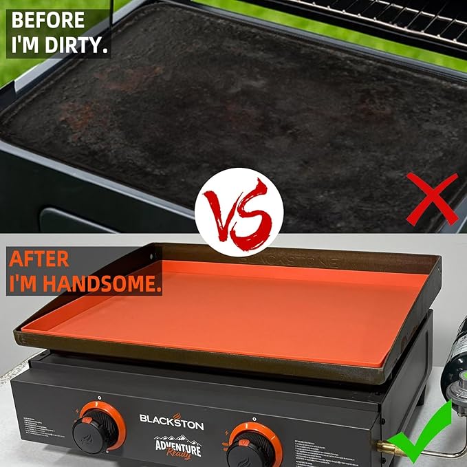 Blackstone Grill Mat 22 inch,Silicone Protective Cover for Blackstone Griddle, Silicone Grill Rubber Mat, Protect Griddle from Rodents, Insects, Debris, and Rust