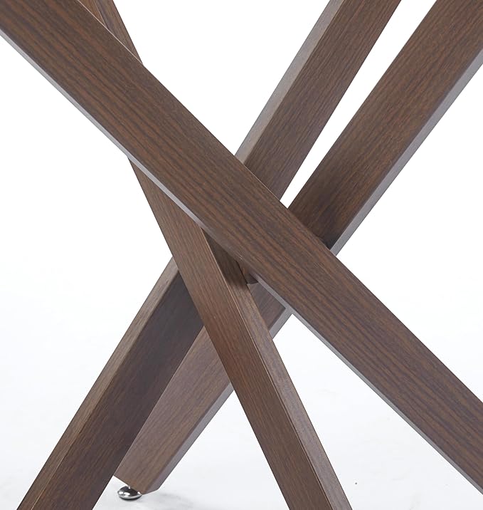 Round Glass Dining Table,Glass Dining Room Table with Tempered Glass Tabletop and Metal Legs, Modern Style Glass Kitchen Table for Home, Kitchen, Dining Room