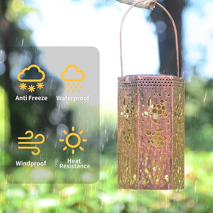 Styleonme Turtle Lover Solar Light, Mother's Day Lantern Gift for Mom Grandma Women Sister, Hanging Image Turtles Lanterns, Yard Corridor Garden Decor, Thanksgiving Day, Birthday Gifts