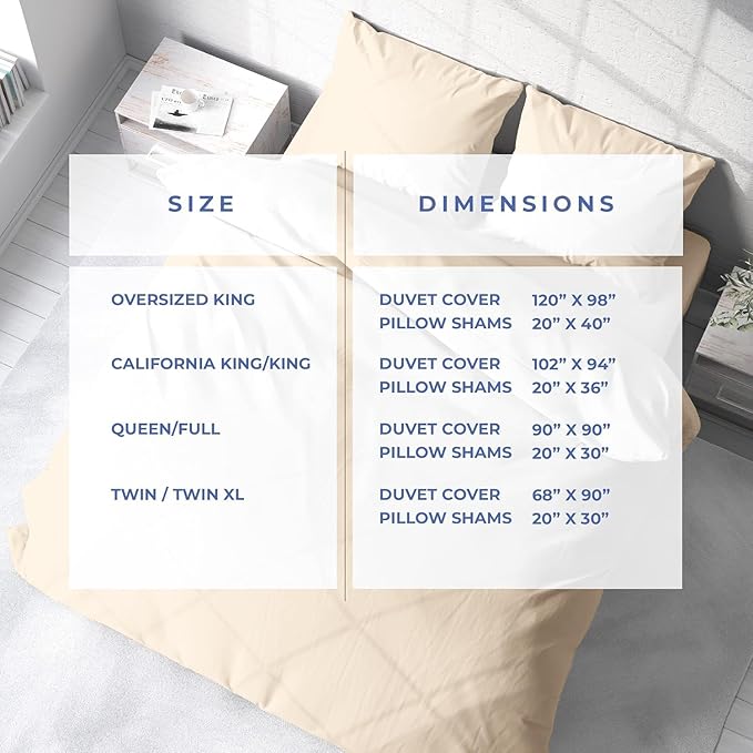 Kotton Culture 1 Pc Queen Size Duvet Cover Only -100% Egyptian Cotton Sateen 600 Thread Count Ultra Soft Premium Durable Comforter Cover Zipper Closure & Corner Ties (Butter, Queen/Full 90" X 90")