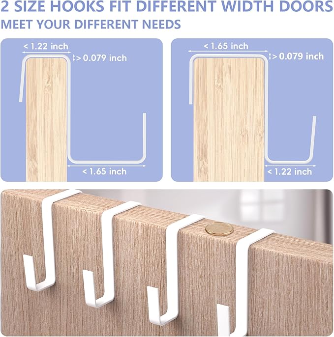 FENTEC 1 Pack Over The Door Shoe Organizer, 68" Exlarge Deep Pockets Hanging Shoe Organizers, 8-Tier Shoe Rack for Closet, Shoe Holder for Boots,Over Door Organizer in Home, RV, Dorm, Beige