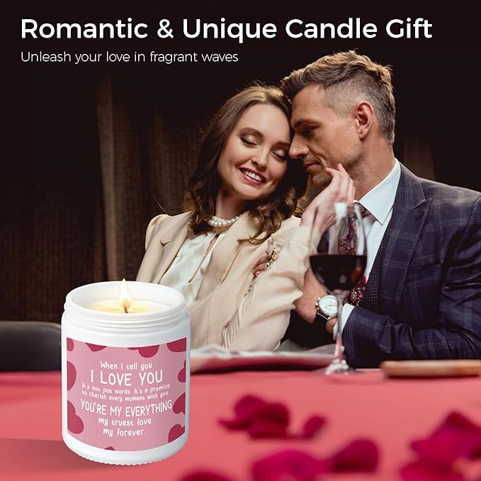 MOASITN I Love You Candle Candles for Her Him, Romantic Valentines Day, Anniversary, Birthday, Christmas for Wife, Girlfriend, Boyfriend, Husband, Natural Soy Wax Scented Candles