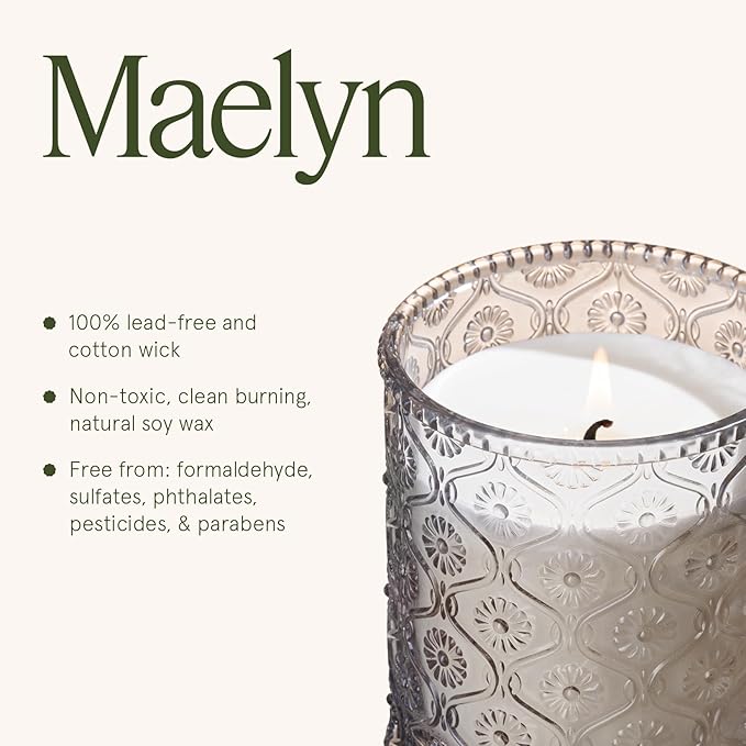 LA JOLIE MUSE Scented Candle, Scented Candles for Home, Linen Scented Candle, 6 oz 40 Hour Burn Time, Candle Gifts for Women & Men