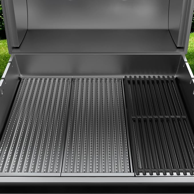 BBQ-PLUS Infrared Grill Emitter Plate for Charbroil Grill 463242515, 463367016, 463242516, 466242515, 466242615, 463243016, 463367516, 466242516, 466242616, 463346017, Stainless Steel, 3 Pack