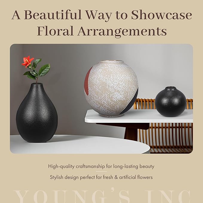 Young's Inc Stoneware Vase/Pitcher