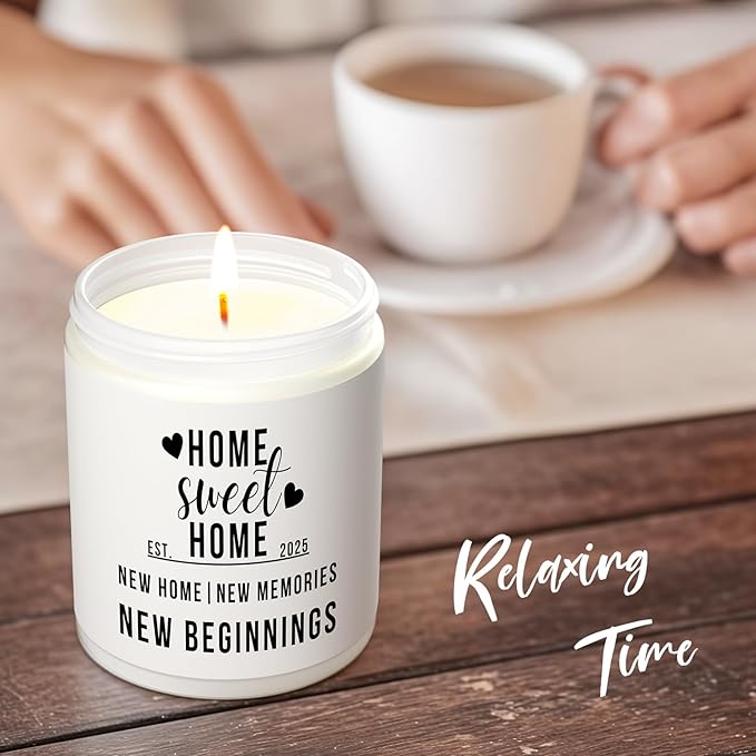 Housewarming Gifts New Home, Best Housewarming Gifts 2025, New Home Gift Ideas, House Warming for Women, Friends & Family, HomeSweetHome Scented Candle