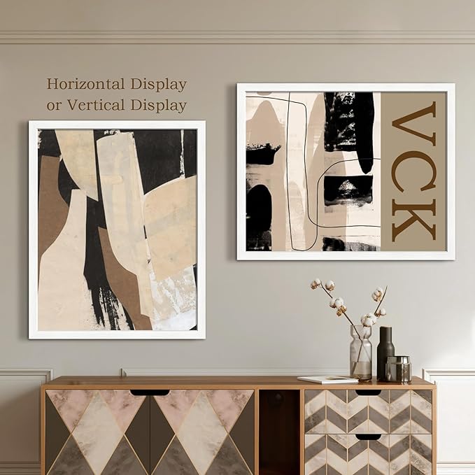 VCK 24x30 Poster Frame Set of 4 - White, Gallery-Quality Wood Picture Frames, 1.1-Inch Wide Border, Polished Plexiglass, Vertical or Horizontal Wall Display for Photo/Art/Prints, White