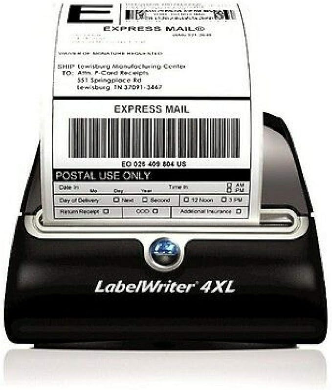 AM-Ink 10 Rolls 1744907 Compatible use for Dymo 4XL Internet Postage Extra-Large 4" x 6" Shipping Labels, Strong Permanent Adhesive, Perforated