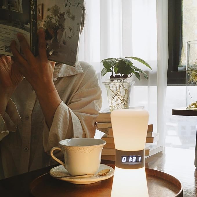 Rechargeable Night Light,Night Light for Baby Nurseryt,Nightlight Kids,Light with Timer,Boys Night Lights Bedroom, Meditation Timer gong