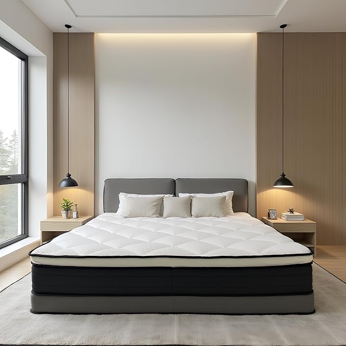 10 Inch Soft Queen Size Mattress, Fiberglass Free Colchones, Breathable Airflow Memory Foam, Pressure Relieving Queen Mattress in a Box, Ideal for Back/Side Sleepers, CertiPUR-US Certified