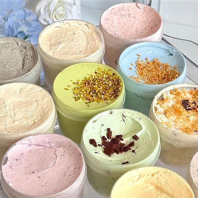 TUZAZO 8 Oz Food Storage Containers with Screw Lids, 12-Count BPA Free Small Snack Plastic Freezer Container for Sauce, Jam and Puree, Reusable Plastic Ice Cream Containers