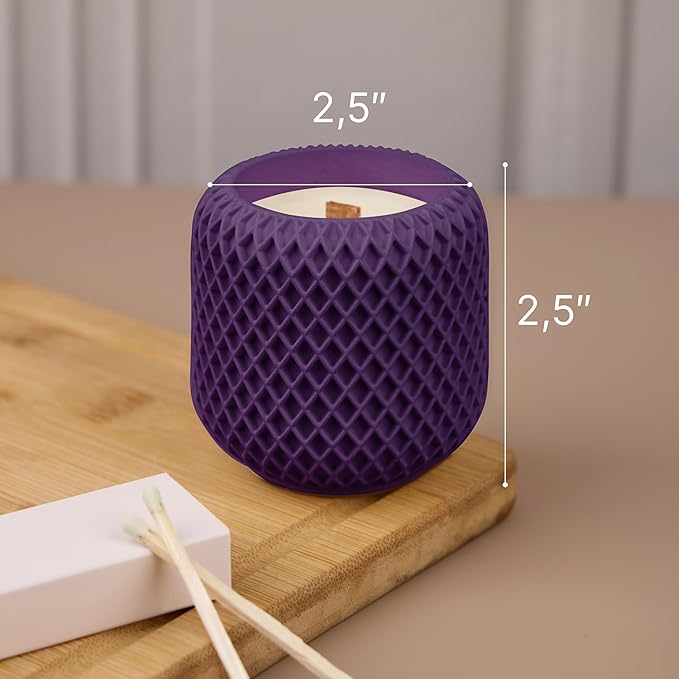 Scented Candles - Luxury Concrete Jar Candle for Home Scented, Soy Wax Candle - Relaxation Gift for Women, Premium Room Décor, Non-Toxic, Great Idea for Gifts and Special Occasions