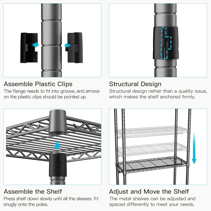 FUTASSI P1 Heavy Duty Garment Rack, 3 Tiers Adjustable Rolling Metal Closet Organizer with Lockable Wheels, FreeStanding Wardrobe with Double Hanger Rods & 1 Pair Hooks, Max Load 450 LBS, Gray