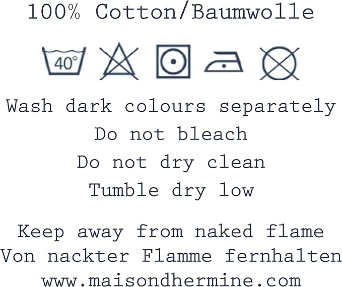 Maison d' Hermine Chair Pads for Dining Chairs Cotton Outer Fabric and Poly Filling 16"x16" Patio Seat Cushions for Furniture with Ties Home Chair Party Hall Farmhouse (Colmar, Pack of 2)