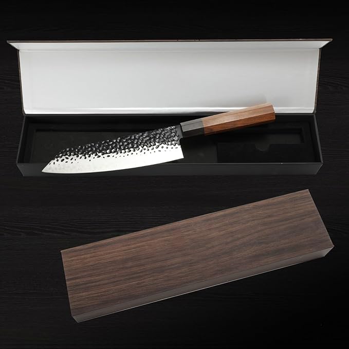 8.5 inch Kiritsuke knife Japanese 9cr18mov High Carbon Chef Knife, Sushi Knife for Meat, Fish, Fruit, Vegetable with Gift Box