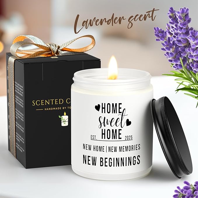 Housewarming Gifts New Home, Best Housewarming Gifts 2025, New Home Gift Ideas, House Warming for Women, Friends & Family, HomeSweetHome Scented Candle