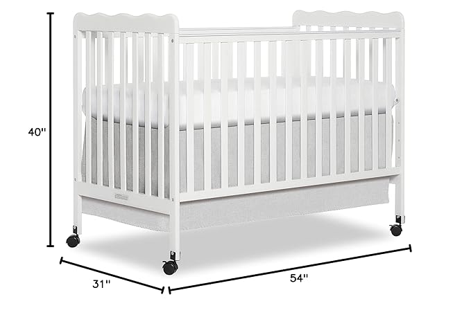Dream On Me Carson Classic 3-in-1 Convertible Crib in White