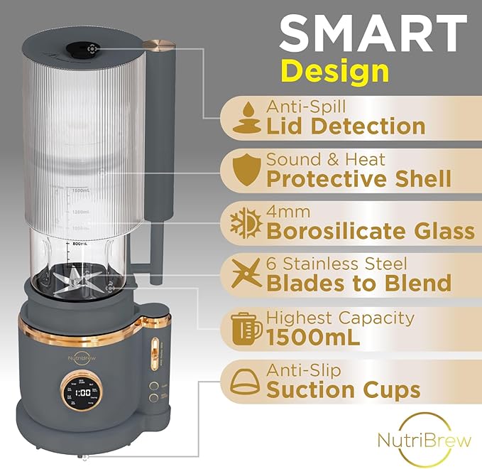 Nut Milk Maker | 50 oz Automatic Plant-Based Milk Machine | 9-in-1 Easy Use Milk Maker | 2025 Plant Milk Machine | Soy Milk Maker | Oat Milk Maker | Almond Milk Maker