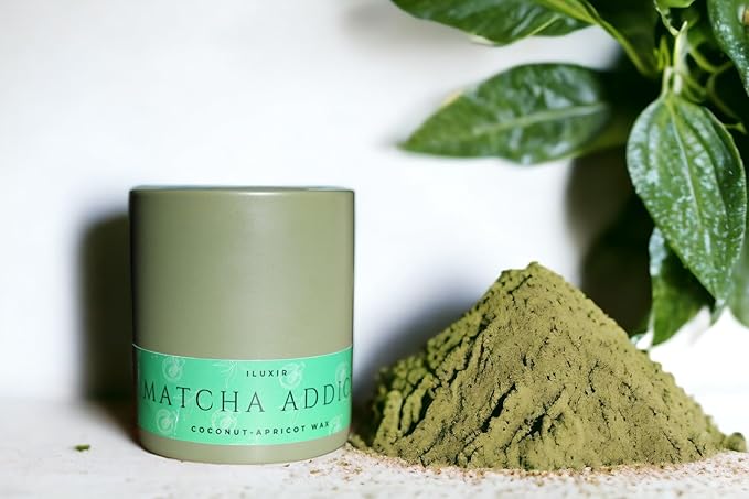 Matcha Scented Candle – Clean Burning Coconut Wax | Green Tea, Citrus & Sandalwood Vegan & Non-Toxic Candle for Relaxation & Gifting | Hand-Poured in USA (13 oz Jar with Luxury Gift Box)